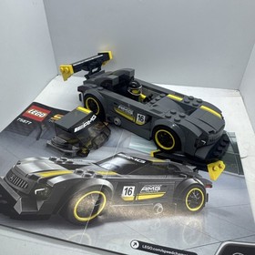 LEGO SPEED CHAMPIONS: Mercedes-AMG GT3 (75877) car minifig and instructions 