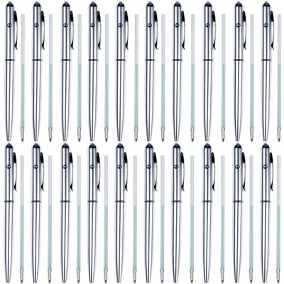 Ioffersuper 20 Pcs Invisible Disappearing Ink Pen with 20 Refills UV Light Ma... - Image 1 of 4
