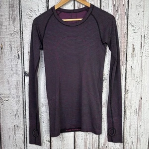 Lululemon Rare Color Swiftly Tech Long Sleeve Shirt Size 6 Multicolor Hip Length - Picture 1 of 16