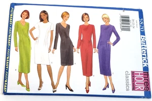 VTG Butterick 5820 Womens Dress Sewing Pattern Size 20 22 24 Uncut - Picture 1 of 5