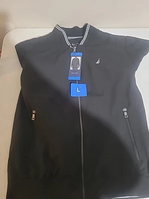 Chaqueta bomber ligera con cuello a rayas para hombre Nautica Foto 1 de 2