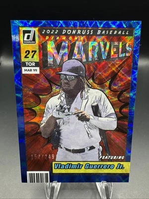 2022 PANINI DONRUSS MARVELS BLUE #M7 Vladimir Guerrero Jr #/249 Blue Jays - Image 1 of 2