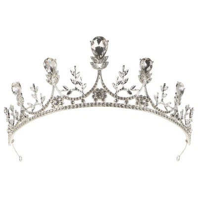  Tiara Nuziale Accessori Per Capelli Da Sposa Pageant Crown Corona Bambini - Immagine 1 di 4
