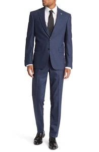 TED BAKER Jay Trim Fit Wool Suit Pants Sz 31S Orig. $350 PRE-OWNED - Picture 1 of 7