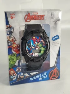 Marvel~ Avengers~ Digital~ Multi-color Flashing LCD Watch~ Ages 6+~Accutime~ New - Picture 1 of 12