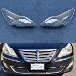 For Hyundai Genesis 2012-2014 Clear Headlight Lens Cover Headlamp Lenses LH+RH - Bild 1 von 7