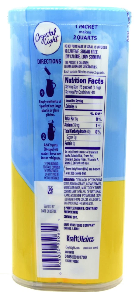 Crystal Light Natural Lemonade Drink Mix (6-Pack)