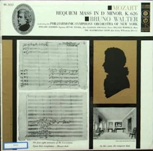 Mozart-Requiem Mass In D Minor, K. 626 Bruno Walter NY Orch. ML-5012 Vinyl 12'' - Foto 1 di 1