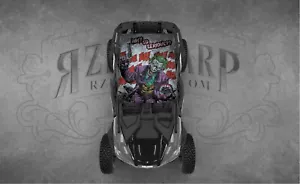 2 SEAT UNIVERSAL Joker ROOF FITS POLARIS RZR CAN-AM DECAL WRAP - Picture 1 of 1