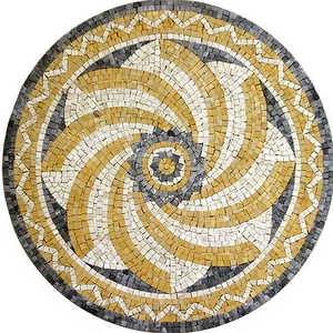 Cool Art Round Medallion Home Decor Marble Mosaic - Picture 1 of 1