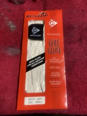 Guante de golf Dunlop Professional blanco izquierdo pequeño para hombre - NUEVO Foto 1 de 2