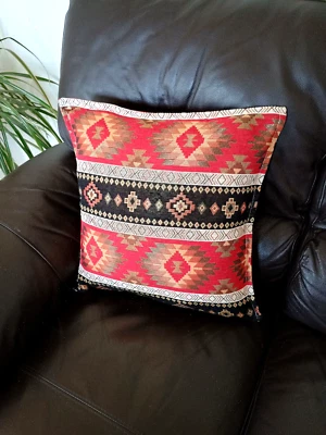45cm x 45cm Woven Kilim Cushion Cover Turkish/Moroccan Style - Image 1 of 4