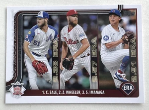 ⭐2025 Topps Serie 1 - Liga Leaders ERA Venta, Wheeler, Shota Imanaga #272 🆓📦 - Imagen 1 de 1