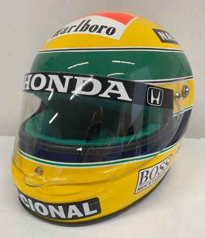 AYRTON SENNA 1990 HELMET (SCALE 1/1) BRAND NEW FULL SIZE REPLICA Cover
