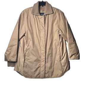 Lafayette 148 New York Coat Mackay Alpine Outerwear Knit Combo Tan Dickey Sz Sm - Picture 1 of 17