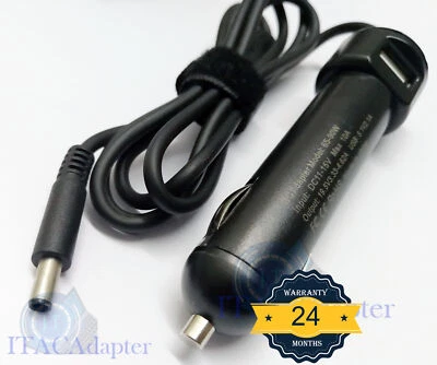 AUTO Laptop 90W DC Car Charger Adapter For Dell Latitude 7212 Tablet 7202 4.5mm - Image 1 of 4
