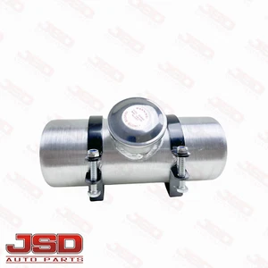 Round Fuel Tank Gas Tank Cell 0.48 Gallon 4x10 Center Fill 1/8 NPT Aluminum Spun - Picture 1 of 5