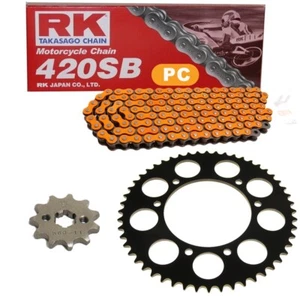 Kit Chaîne Motorhispania Furia 50 Max Sm 07-11 Chaîne RK PC 420 Sb 126 Ouvrir O - Picture 1 of 4