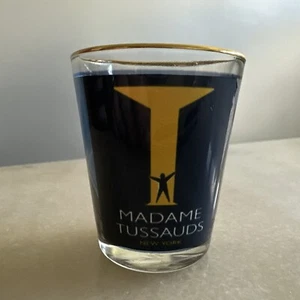 Madame Tussaud’s Gold Rim Shot Glass • - Picture 1 of 9