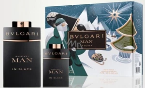 Bvlgari Man In Black 2 Pcs 100ml 3.4 .Oz EDP SP 15ml EDP SP Gift Set For Men - Picture 1 of 1