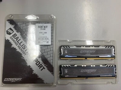 Micron Ballistix DDR4 8gb RAM (2x4 Gb) - Immagine 1 di 3