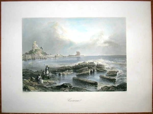 Impresión Bartlett 1847 Cesarea Marítima, Palestina, #73 - Imagen 1 de 1