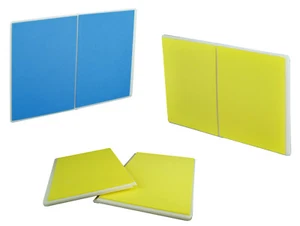 PROWIN Set of 2 Rebreakable Breaking Boards Martial Arts Karate TKD- Yellow/Blue - Picture 1 of 6