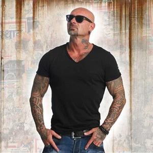 Yakuza T-Shirt Uomo Shirt TSB10082 Colore Grigio - Foto 1 di 5