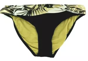 Athena Size 14 Black/Tan Singita Banded Twist Bikini Swimsuit Bottoms NWT - Picture 1 of 5