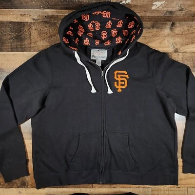 Sudadera con capucha de los Gigantes de San Francisco para mujer 3 negra suave como una uva Foto 1 de 4