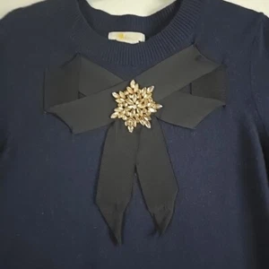 Boden Pullover mit Strass-Akzent und Schleife Damen Größe US 16/18 - Bild 1 von 11