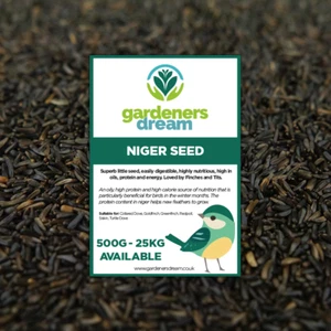 GardenersDream Niger Seeds - Premium Wild Bird Food High Energy Finch Feed - Picture 1 of 48