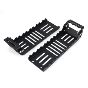 2 PIEZAS clavijas de pie de aluminio para ATV pedal reposapiés soportes placas aptas para Yamaha Grizzly - Imagen 1 de 9