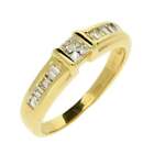 18Ct Yellow Gold Princess And Baguette Cut Diamond Ring   050Ct