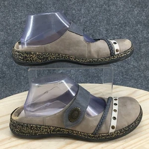 Rieker Antistress Sandals Womens 40 Daisy Mule Multicolor Slip On Comfort Casual - Picture 1 of 15