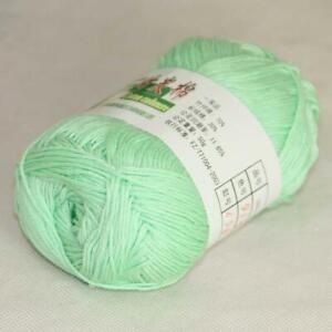 AIP Sale 1Skeinx50gr Soft Bamboo Cotton Baby Wrap Hand Knitting Crochet Yarn 15