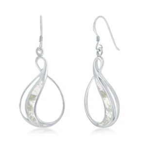 Sterling Silver Pear Shaped White MOP Earrings - Picture 1 of 1