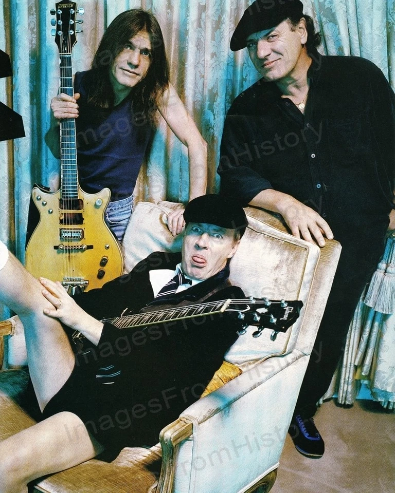 8x10 Print Angus Young Malcom Young other Members of AC/DC #AY5 - Image 1 of 1