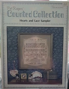 Pat Roger's Counted Collection punto de cruz calor y patrón de muestra de encaje - Imagen 1 de 3