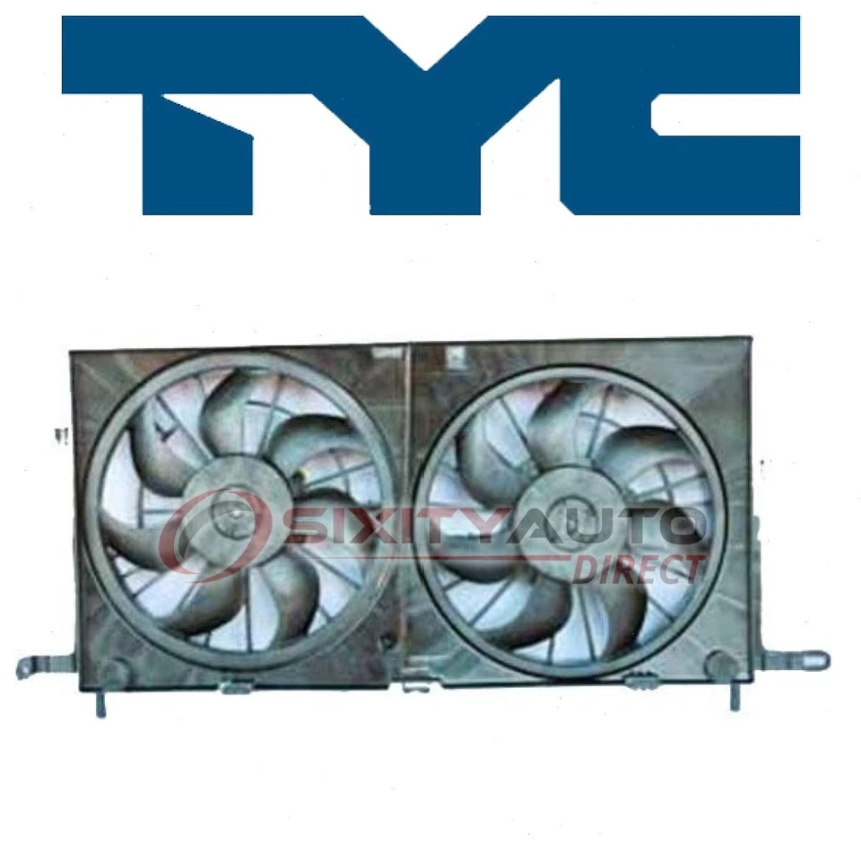 TYC Dual Radiator & Condenser Fan Assembly for 2005-2006 Buick Terraza 3.5L kn — 第 1/4 张图片