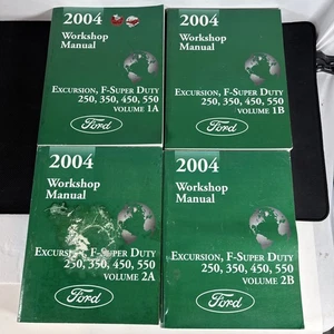 2004 Ford Excursion Super Duty 250 350 450 550 Workshop Manual - Vol 1A 1B 2A 2B - Bild 1 von 17