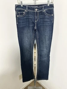Jeans Maurices dritto donna adolescente taglia 5/6 lungo regolare blu lunghezza 34 pollici - Foto 1 di 5