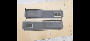 87 91 FORD TRUCK INTERIOR DOOR PANEL LOWER SECTION CARPET AND STORAGE GRAY - Picture 1 of 10