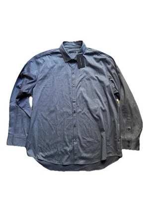 Para hombres Zachary Prell DK Azul Abotonado 2XL Nordstrom Nuevo con Etiquetas $198 Preppy Informal Foto 1 de 3