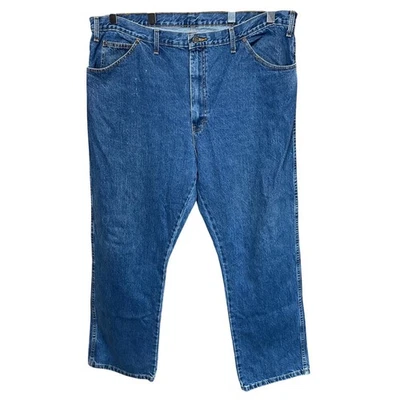 Dickies Men's Blue Denim Straight Leg Jeans Straight Fit Workwear Size 44x32 - Image 1 of 4