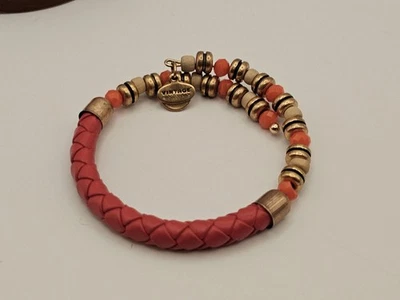 Alex &  Ani Vintage 66 " ADVENTURES WRAP " Sunblaze, Leather & Gold Beaded ✨️  - Image 1 of 4