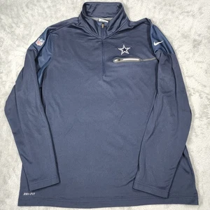 Dallas Cowboys Shirt Mens XL Blue NFL Football Pullover Dri Fit Nike Onfield - Picture 1 of 15