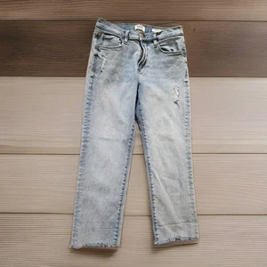 Kensie Jeans Womens 8 / 29 Blue Vintage Luxe The Slim Stretch Denim Raw Hem - Picture 1 of 8