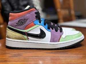 Air Jordan 1 Mid SE Lightbulb CW1140-100 Women’s 8 / Men’s 6.5 Multicolor - Picture 1 of 9