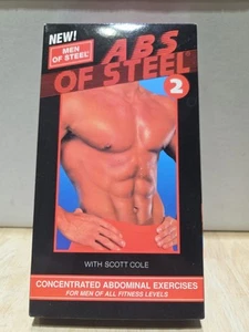 VHS ~ MEN OF STEEL - ABS OF STEEL with Kurt Brungardt - Ships Fast Same Day - Imagen 1 de 5